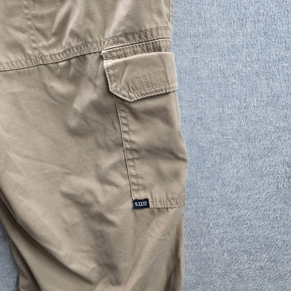 5.11 Tactical Men Pants 38X32 Khaki Cargo 74273 Taclite Pro Ripstop READ
